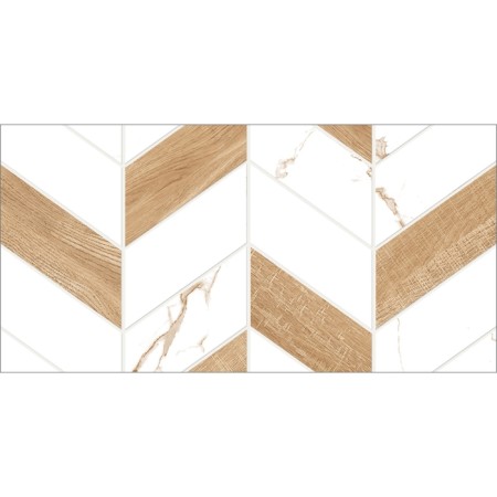 Tiles Facing Geometry Marmaris GT White, GT128VG 50x25-1