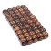 Playing bones, 2.5 × 2.5 cm, set 50 pcs, brown