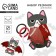 Hair gum for Halloween “Dracula Cat”, D = 4 cm, 3 pcs.