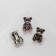 Brooch "Bear" toy, color mix (indivisible packing 12 pcs., Price per pcs.)