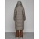 Coat insulated winter female, size 50, brown color