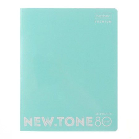 Notebook of 48 sheets in a cage, Newtone Pastel "Mint", covered Cardboard, glossy lamination, OFSET 80g/m2 unit