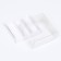 Packaging with a transparent lid for 3 eclairs, white 13.5 x 13.5 x 6 cm