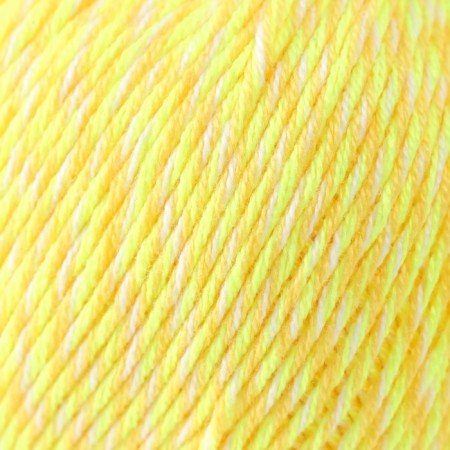 Baby Cotton Multicolor yarn 50%acrylic, 50%cotton 165m/50g (5204 lemon)-2