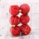 Set of balls plastic D-6 cm, 6 pcs "Illusion" red