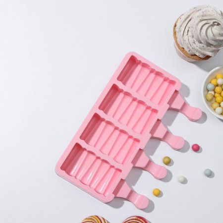 Ice Cream "Venice", silicone, 19.6 × 11 × 2.4 cm, 4 cells, color mix-1