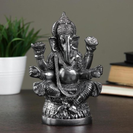 Figure "Ganesha" metallic 7x18x12cm