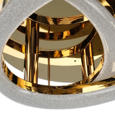 Causteen with PDU "Mons" 2xled 96W 3000-6000k gold 50x34x15 cm-7