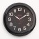 Wall clock, series: classic, d = 29 cm, black rim