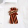 Wooden icon with St. George ribbon on Victory Day “I remember!”, 6.1 x 4.8 cm