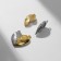 Magnetic “Heart” castle forever (set 2 pcs.), The color of silver-gold