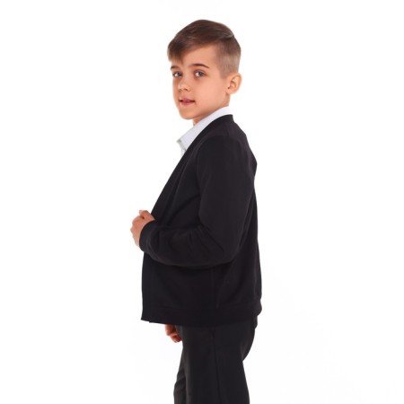School cardigan for a boy, black color, height 140 cm-1