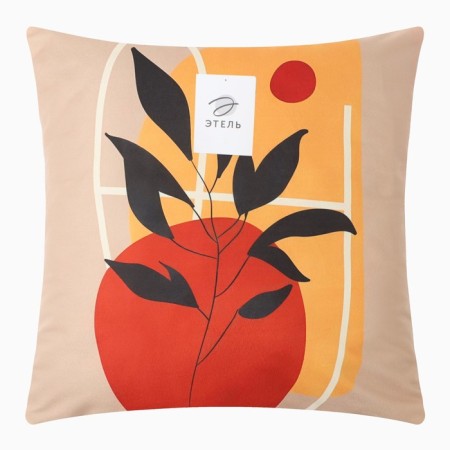 Decorative pillowcase Eteltropical Night 45 x 45 cm, polyester, velor-4
