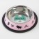 Metal bowl for a cat with a non -slip base Yoga Cat, 235 ml, 15x3.5 cm