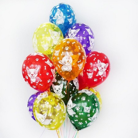 Shar Latex 14 "Corgi", crystal, set 25 pcs., Mix-3