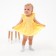 Body Children's minku, yellow color, height 80-86 cm