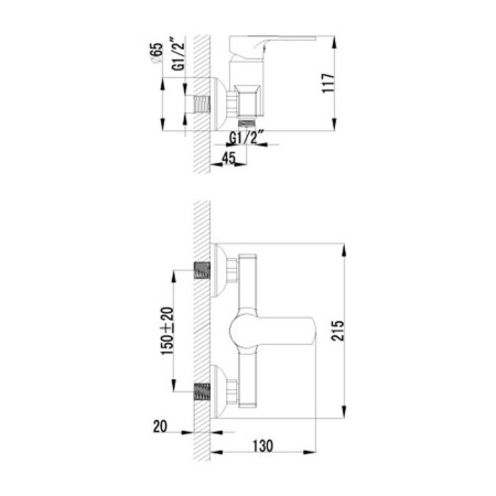 Lemark Plus Grace LM1503C shower mixer-1