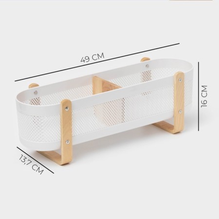LadoM storage container "Scandinavia", 49 × 13.7 × 16 cm, white color-2
