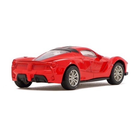 Metal Sport machine, inertial, scale 1:43, red color-2