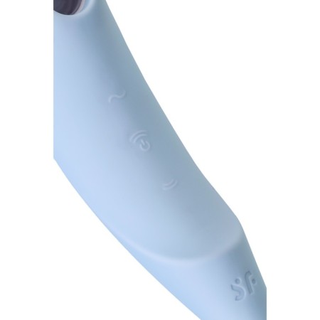 Vacuum-wave contactless stimulator of the Satiffyer Twirling Pro clitoris, silicone, blue color-4