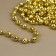 Beads on the threads "Disco Shar", 10/4 mm, 2 m, gold color