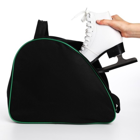 Bag for roller skates, 40x32x20 cm, black with green-8
