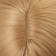 Artificial wig, with a bang, imitation of the skin, 60 cm, color blond