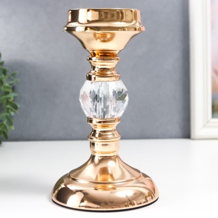 Summary Metal for 1 candle "Classic - transparent ball" gold 19x11x11 cm-1
