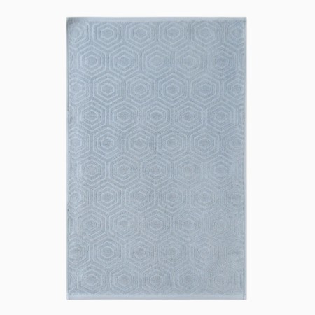Terry towel "rhombus", color gray-blue, 70x130 cm, cotton, 450g/m-1