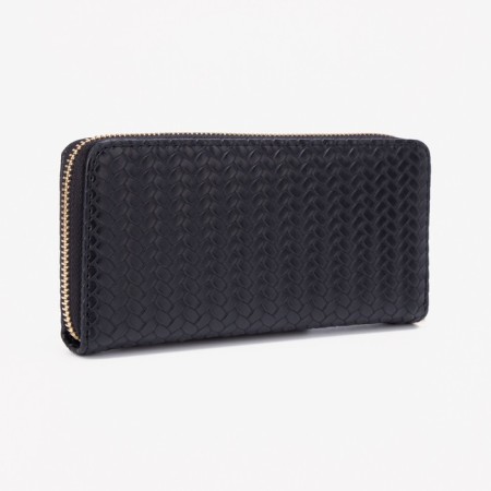 Women's wallet with lightning, black color-1