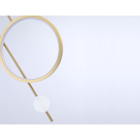 LED LED SCREED OF AMBRELLA LIGHT, LINETECH, FL66437, LED, 13 W, 975LUM, 4200K, Brass color-3