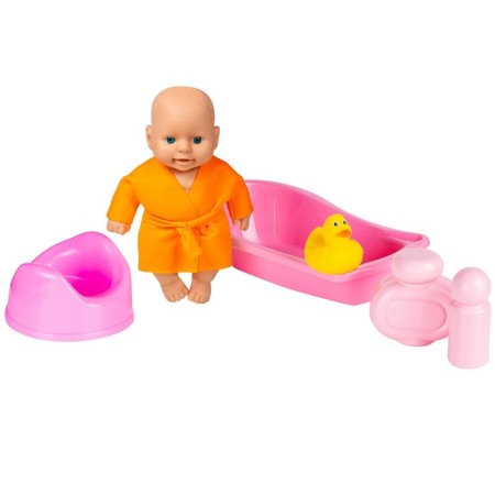 Pups, with bathing accessories, 20 cm