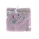 Fanny Dino corner towel, size 80x80 cm, pink color