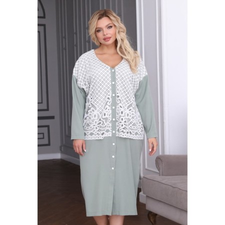 Women's dress, size 58, khaki color-10