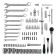 Tool set GROSS 14149, 82 before, 120 teeth, CRV, 1/4 ", 1/2"