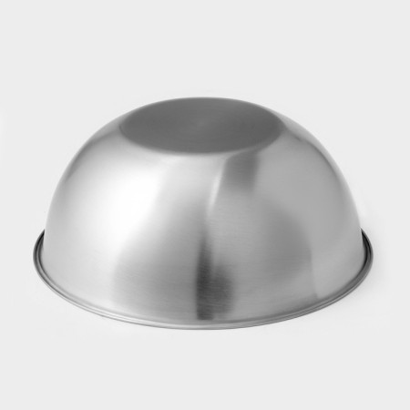 Saletnik bowls Sphere, 950 ml, 1.55 liters, 2.4 liters, 3.4 l, with a measured scale, stainless steel, set 4 pcs, silver-4