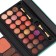 A set of decorative cosmetics (highlighter, shadows for eyebrows, blush, glitter, eye shadow)