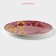 Plate porcelain dining shares askım, d = 25 cm, red color