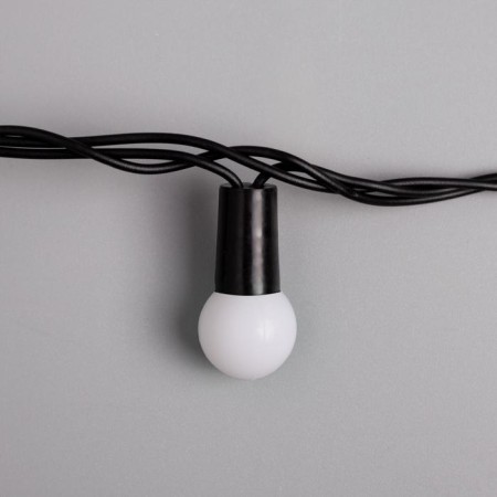 Garland “thread” 20 m with nozzles “balls 1.5 cm”, IP44, dark thread, 200 LED, white glow, 8 modes, 220 V-6