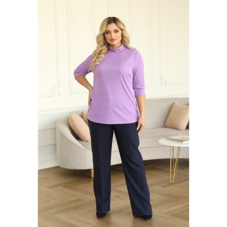 Women's turtleneck, size 56, lilac color-12