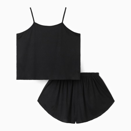 Female pajamas (top, shorts) KAFTAN Rr. 44, col. black-7