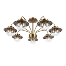 Ceiling EVOLUCE lamp. Sle110102-07. Garonni. 7x40 watts, E14, 84x84x34 cm, antique bronze color