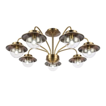 Ceiling EVOLUCE lamp. Sle110102-07. Garonni. 7x40 watts, E14, 84x84x34 cm, antique bronze color