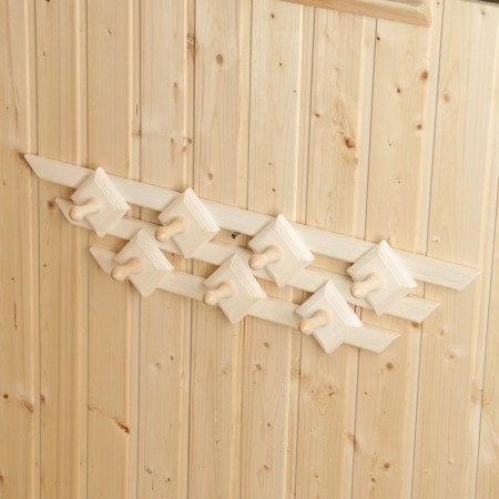 Mange "Chess", 7 hooks, linden, 72x15x8 cm-1