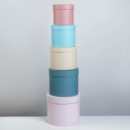 Set of boxes 5 in 1, gift packaging, “tenderness”, 13 x 13.5–19.5 x 23 cm-2