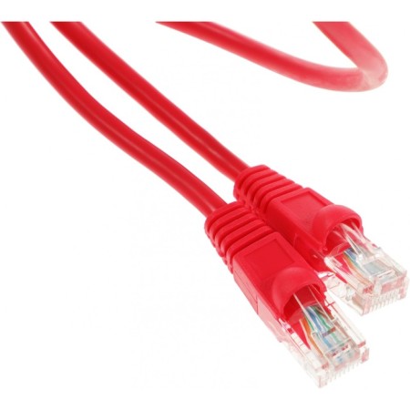 Cat5e Molded 1M Red RJ-45 (M) -RJ-45 (M) patch.-1