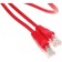 Cat5e Molded 1M Red RJ-45 (M) -RJ-45 (M) patch.