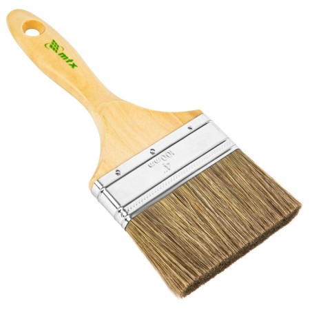 Brush flat MTX Euro 83082, mixed bristles, wooden handle, 4 "