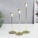 Climber Metal "Milan. City" set 3 pcs gold height 22; 26.5; 32 cm 32x8x8 cm