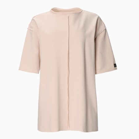 Women's T-shirt MIST BASE, S-M size, beige color-5